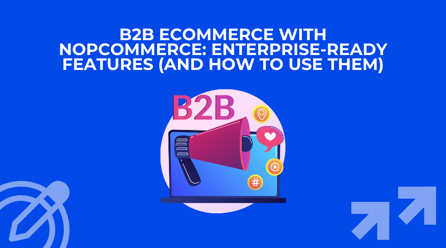 B2B eCommerce with nopCommerce: Enterprise-Ready Features (and how to use them)